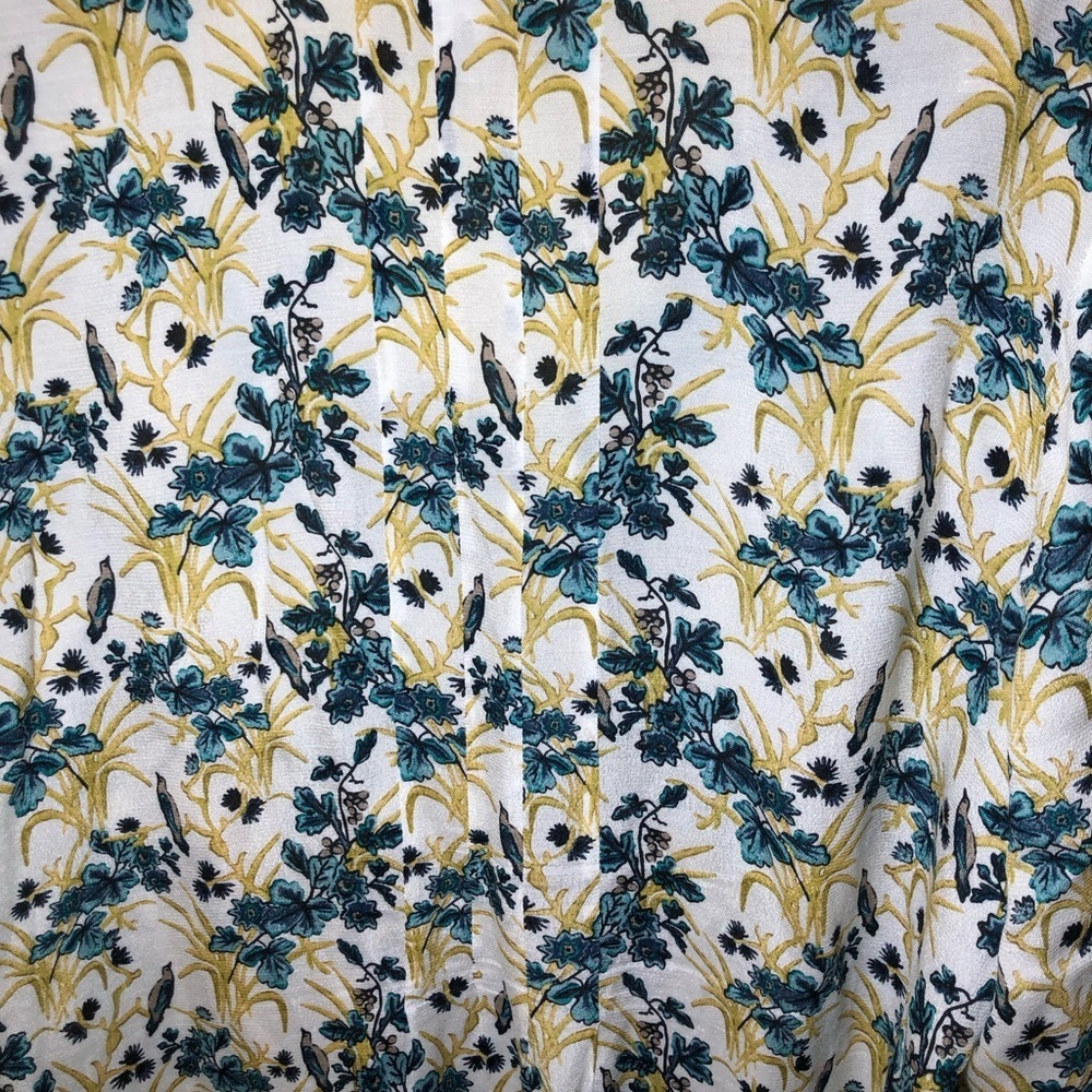 J.Jill floral long sleeve V-Neck top size L - Picture 6 of 10